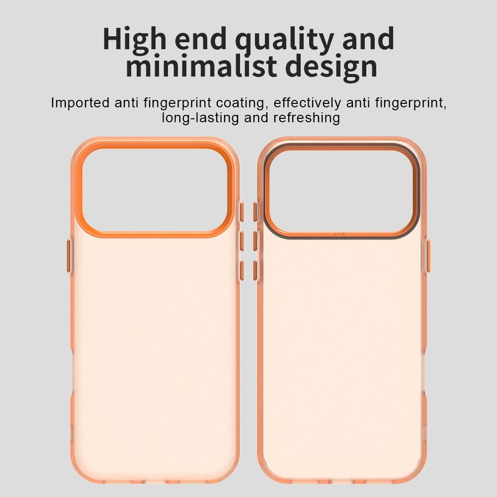 For iPhone 18 Pro Max Candy PC Hybrid TPU Shockproof Phone Case - Orange - EDA007087826B