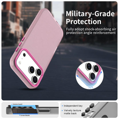 For iPhone 18 Pro Max Candy PC Hybrid TPU Shockproof Phone Case - Red - EDA007087826D