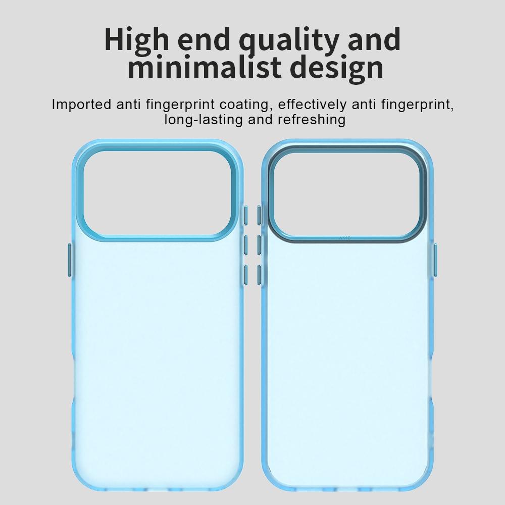 For iPhone 18 Pro Max Candy PC Hybrid TPU Shockproof Phone Case - Blue - EDA007087826E