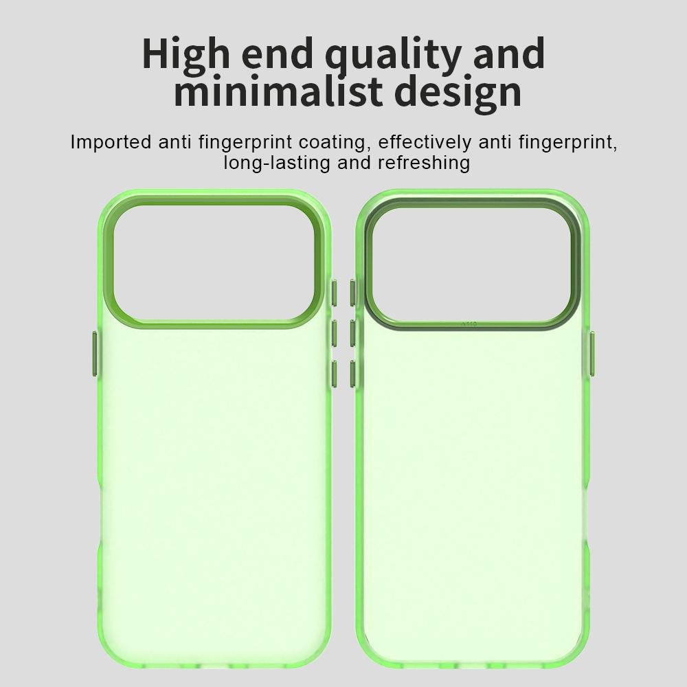 For iPhone 18 Pro Max Candy PC Hybrid TPU Shockproof Phone Case - Green - EDA007087826F