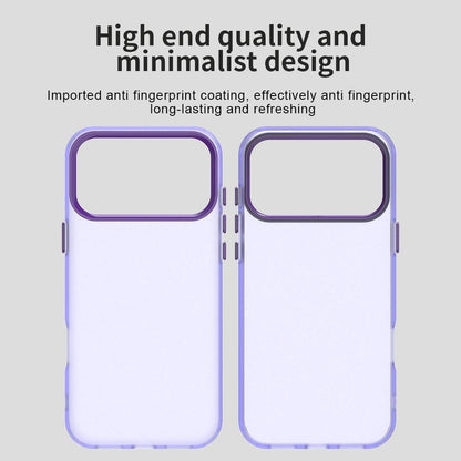 For iPhone 18 Pro Max Candy PC Hybrid TPU Shockproof Phone Case - Purple - EDA007087826G