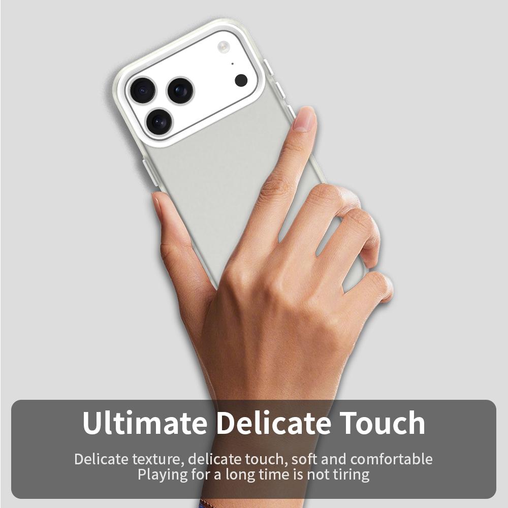 For iPhone 18 Pro Candy PC Hybrid TPU Shockproof Phone Case - White - EDA007087827A