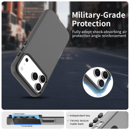 For iPhone 18 Pro Candy PC Hybrid TPU Shockproof Phone Case - Black - EDA007087827C