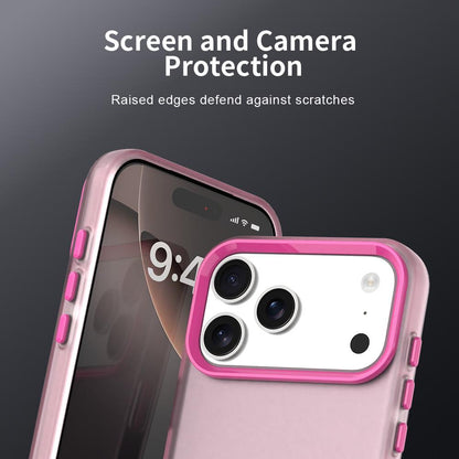 For iPhone 18 Pro Candy PC Hybrid TPU Shockproof Phone Case - Red - EDA007087827D
