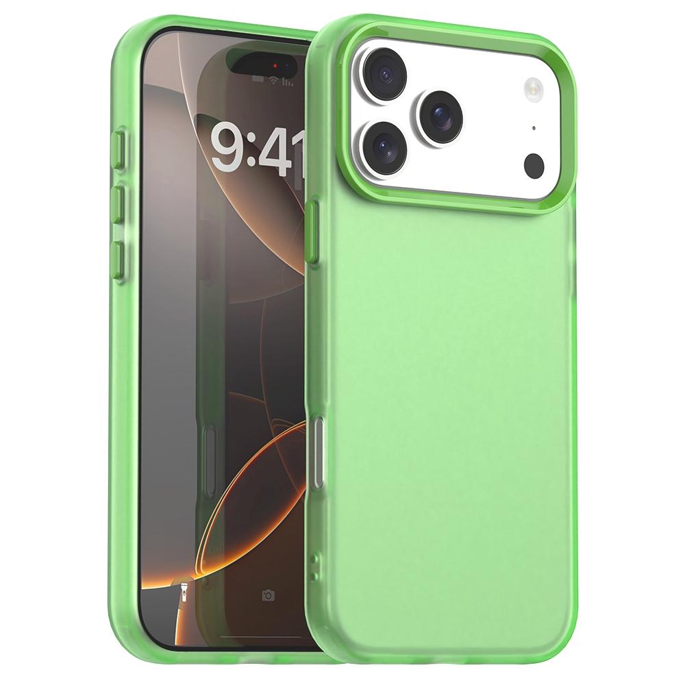 For iPhone 18 Pro Candy PC Hybrid TPU Shockproof Phone Case - Green - EDA007087827F