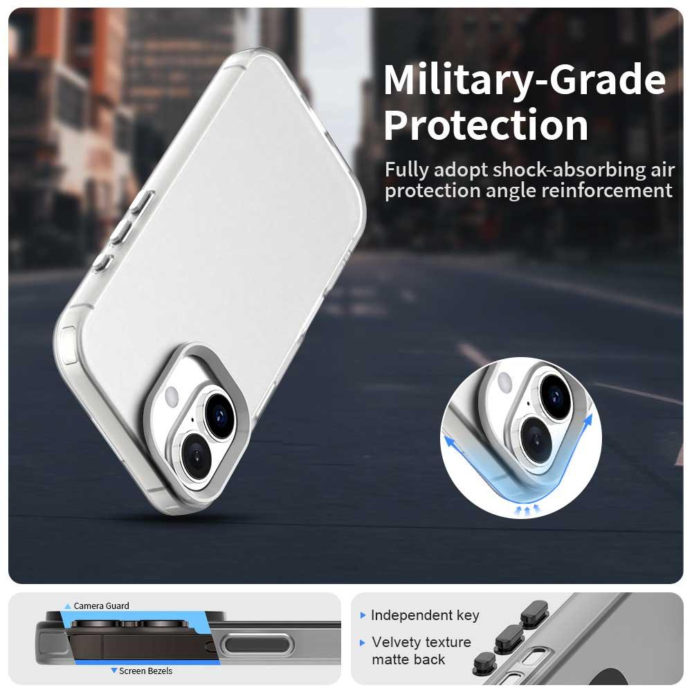 For iPhone 18 Candy PC Hybrid TPU Shockproof Phone Case - White - EDA007087828A