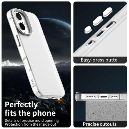 For iPhone 18 Candy PC Hybrid TPU Shockproof Phone Case - White - EDA007087828A