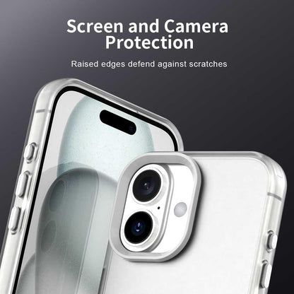 For iPhone 18 Candy PC Hybrid TPU Shockproof Phone Case - White - EDA007087828A