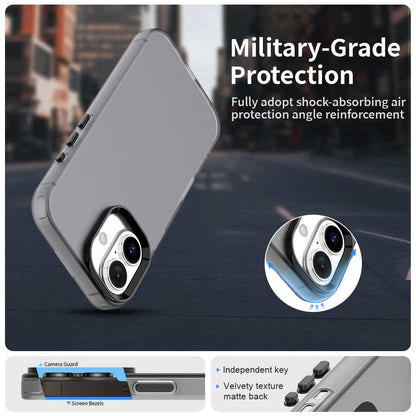 For iPhone 18 Candy PC Hybrid TPU Shockproof Phone Case - Black - EDA007087828C