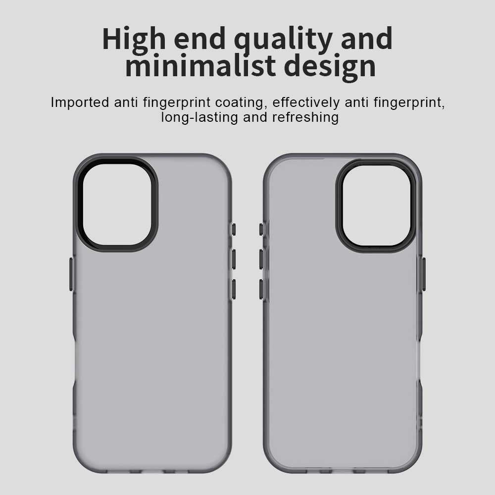 For iPhone 18 Candy PC Hybrid TPU Shockproof Phone Case - Black - EDA007087828C