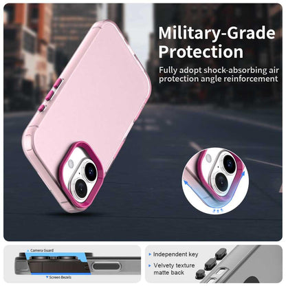 For iPhone 18 Candy PC Hybrid TPU Shockproof Phone Case - Red - EDA007087828D