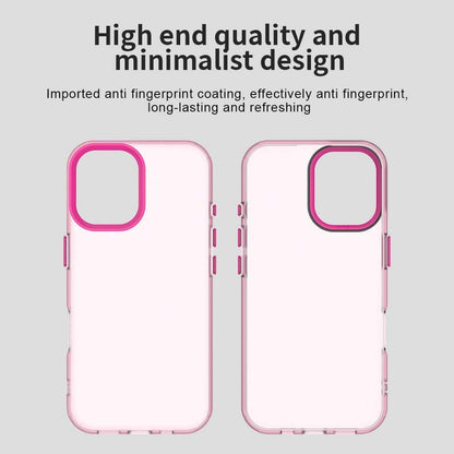 For iPhone 18 Candy PC Hybrid TPU Shockproof Phone Case - Red - EDA007087828D