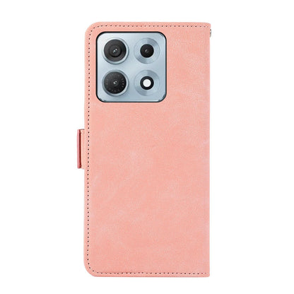 For Motorola Edge 70 Max 5G ABEEL Frosted Magnetic RFID Leather Phone Case(Pink)