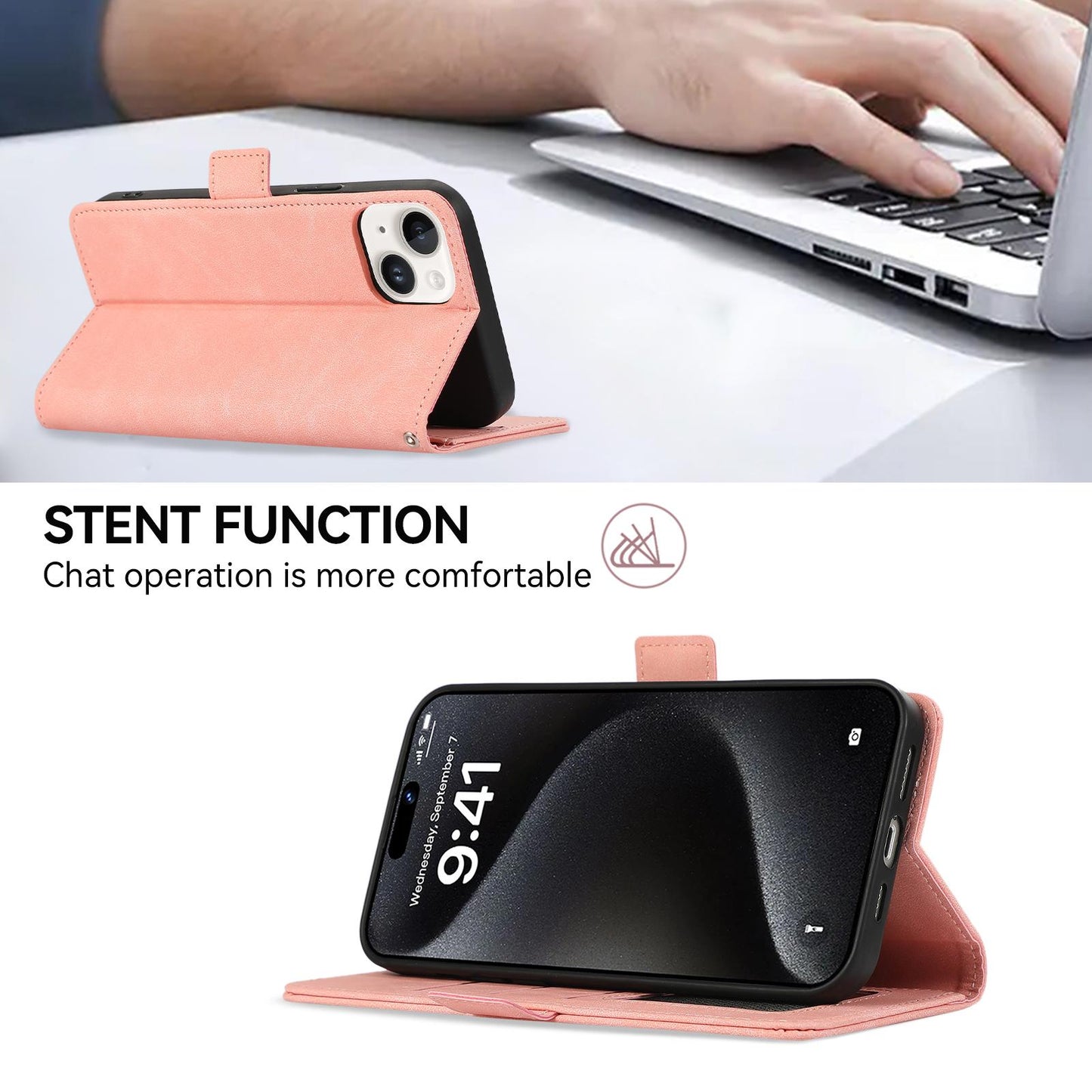 For Motorola Edge 70 Max 5G ABEEL Frosted Magnetic RFID Leather Phone Case(Pink)