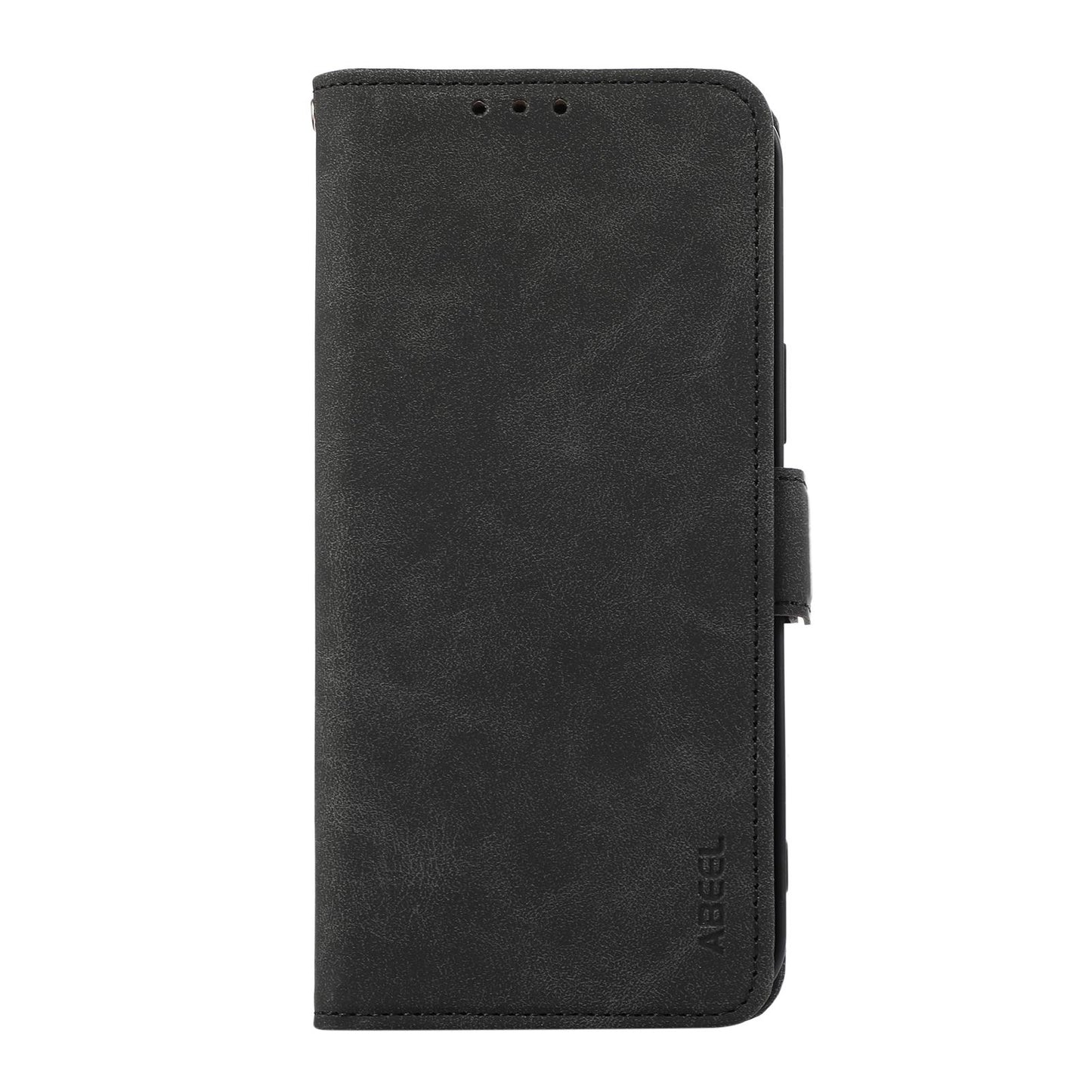 For Motorola Edge 70 Max 5G ABEEL Frosted Magnetic RFID Leather Phone Case(Black)