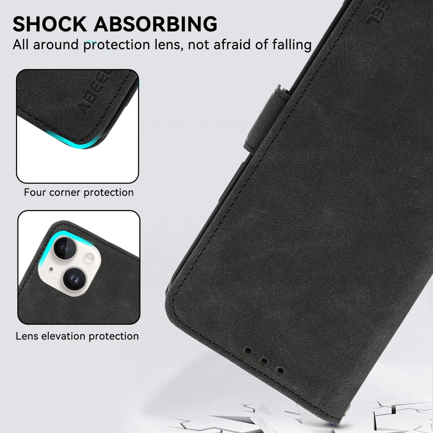 For Motorola Edge 70 Max 5G ABEEL Frosted Magnetic RFID Leather Phone Case(Black)