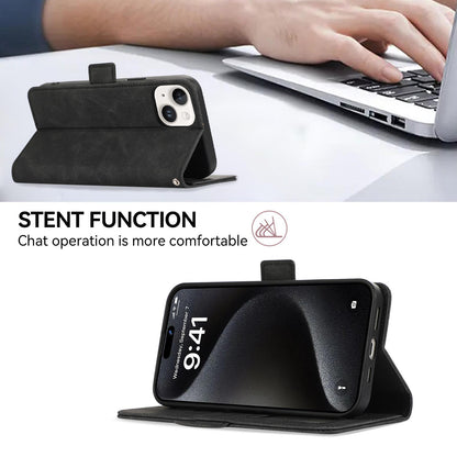 For Motorola Edge 70 Max 5G ABEEL Frosted Magnetic RFID Leather Phone Case(Black)