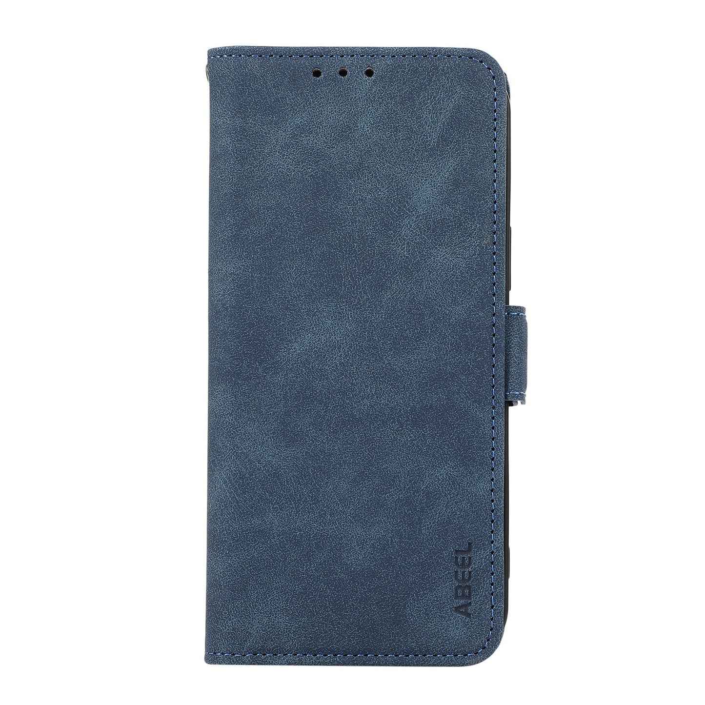 For Motorola Edge 70 Max 5G ABEEL Frosted Magnetic RFID Leather Phone Case(Blue)