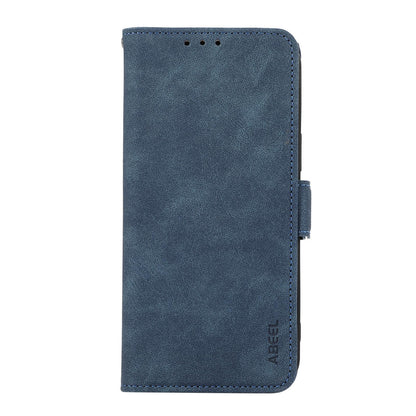 For Motorola Edge 70 Max 5G ABEEL Frosted Magnetic RFID Leather Phone Case(Blue)