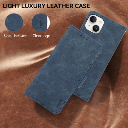 For Motorola Edge 70 Max 5G ABEEL Frosted Magnetic RFID Leather Phone Case(Blue)