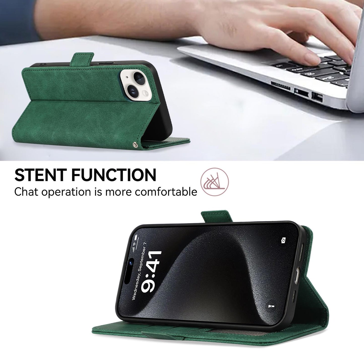 For Motorola Edge 70 Max 5G ABEEL Frosted Magnetic RFID Leather Phone Case(Green)