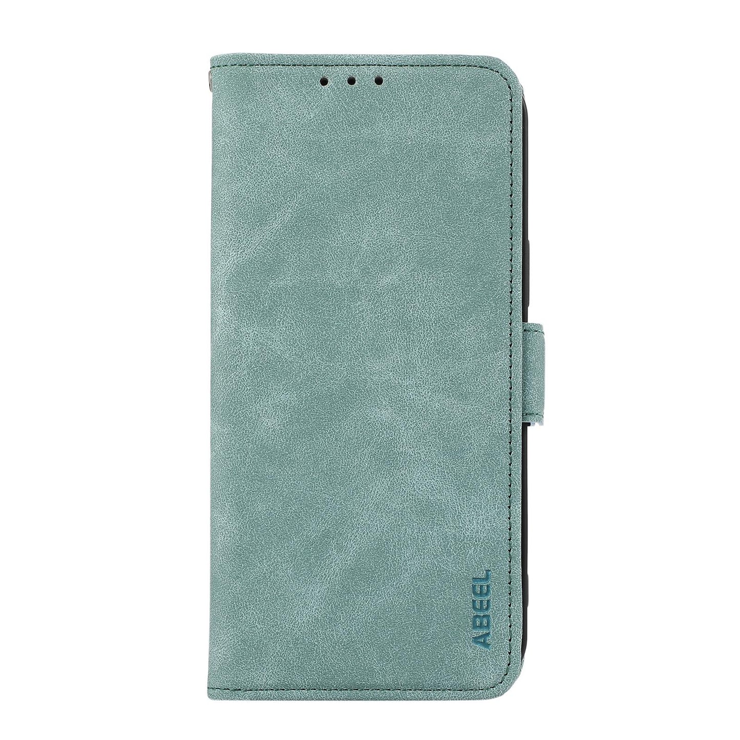 For Motorola Edge 70 Max 5G ABEEL Frosted Magnetic RFID Leather Phone Case(Cyan)