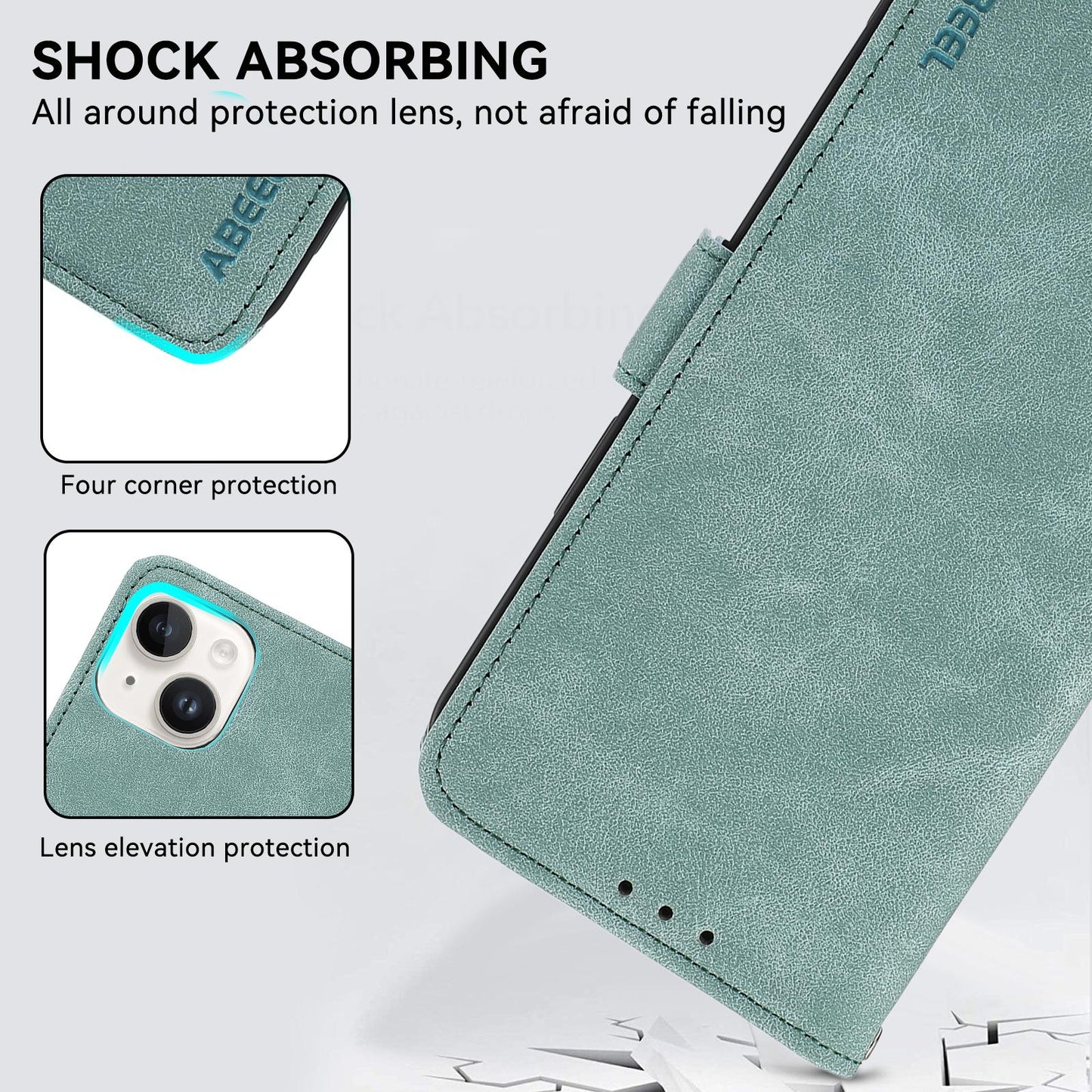 For Motorola Edge 70 Max 5G ABEEL Frosted Magnetic RFID Leather Phone Case(Cyan)