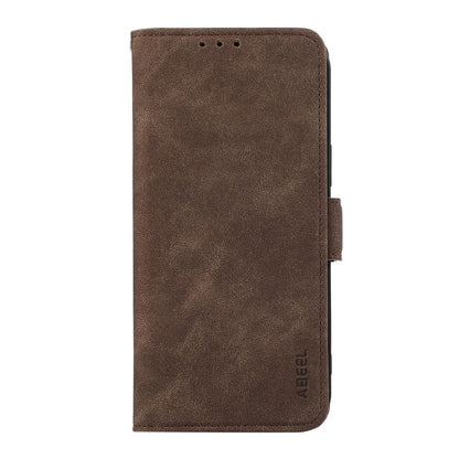 For Motorola Edge 70 Max 5G ABEEL Frosted Magnetic RFID Leather Phone Case(Brown)