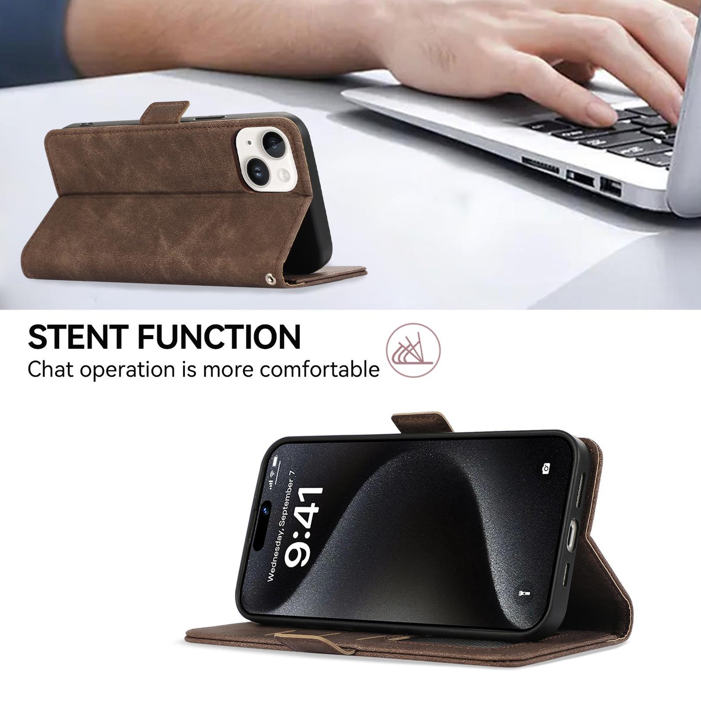 For Motorola Edge 70 Max 5G ABEEL Frosted Magnetic RFID Leather Phone Case(Brown)