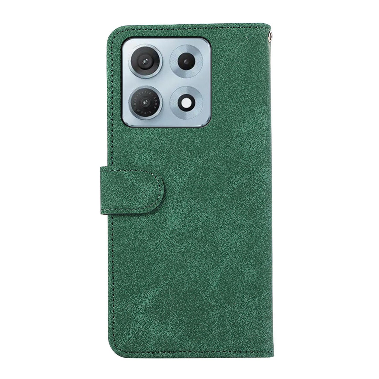 For Motorola Edge 70 Max 5G ABEEL Color Block Magnetic RFID Leather Phone Case(Green-Black)