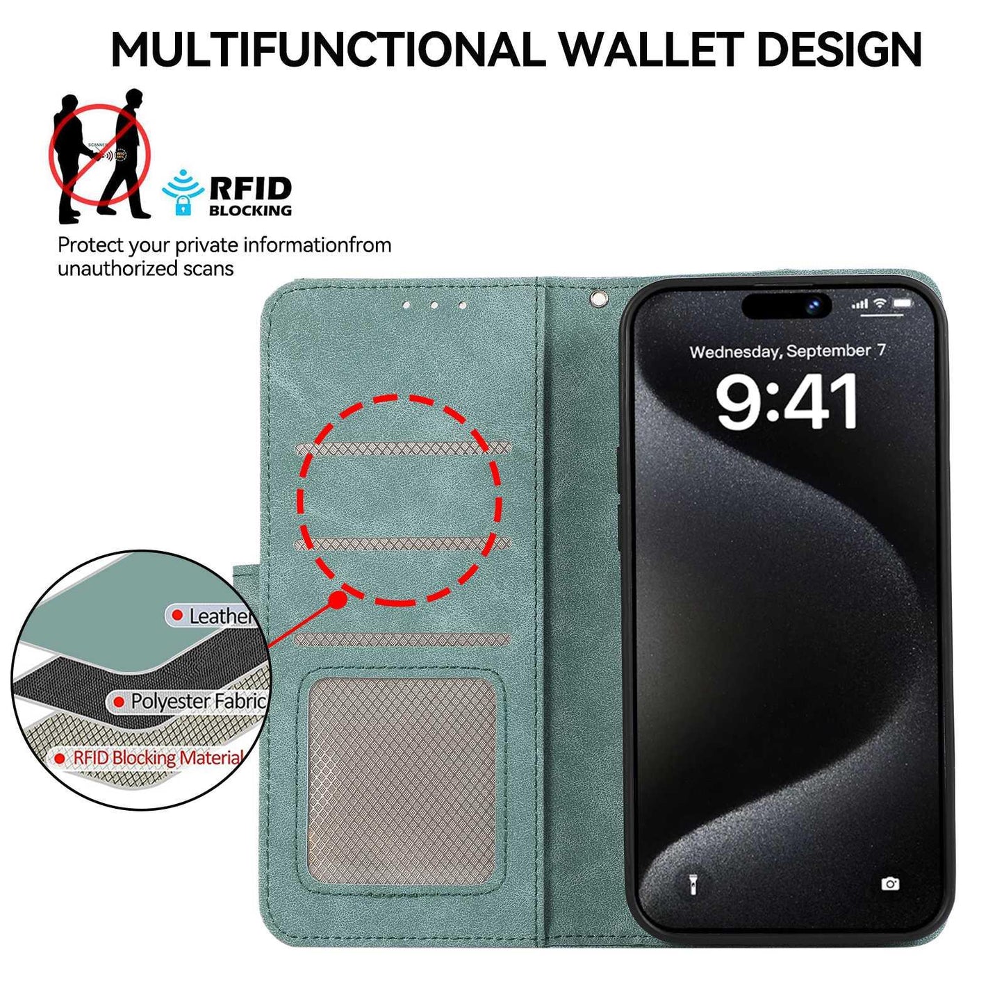 For Motorola Edge 70 Max 5G ABEEL Color Block Magnetic RFID Leather Phone Case(Cyan-Pink)