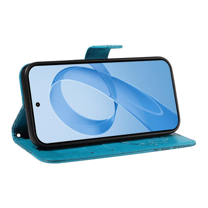For Redmi K90 Pro Max/Poco F8 Ultra Swallowtail Butterfly Embossed Leather Phone Case(Blue)