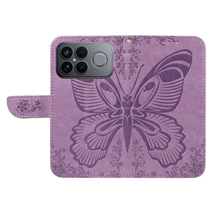 For Redmi K90 Pro Max/Poco F8 Ultra Swallowtail Butterfly Embossed Leather Phone Case(Purple)