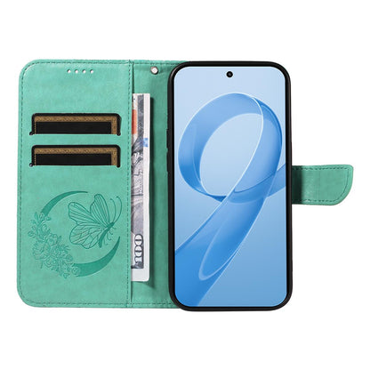 For Redmi K90 Pro Max/Poco F8 Ultra Swallowtail Butterfly Embossed Leather Phone Case(Green)