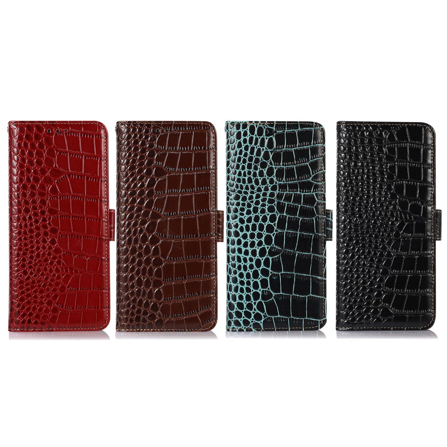 For Redmi K90 Pro Max/Poco F8 Ultra Crocodile Top Layer Cowhide Leather Phone Case(Red)