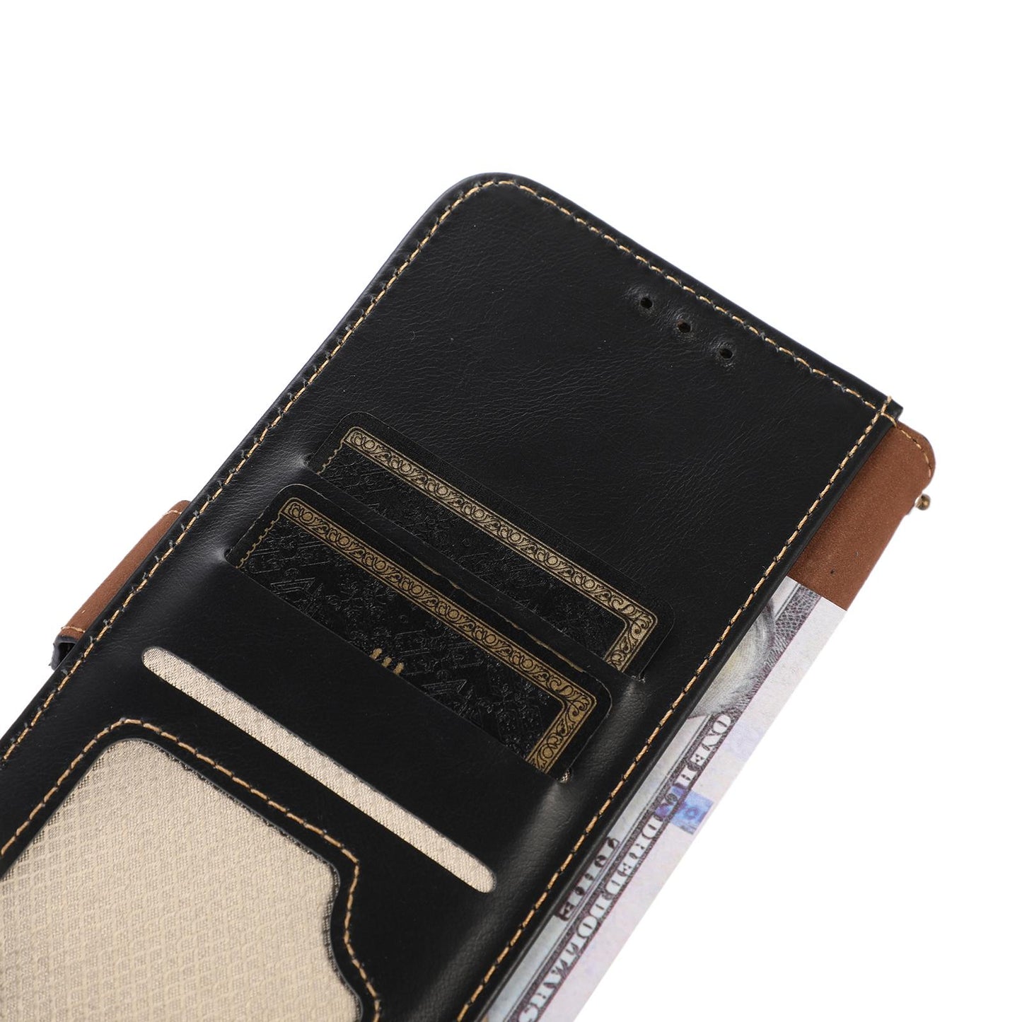 For Redmi K90 Pro Max/Poco F8 Ultra Magnetic Crazy Horse Texture Genuine Leather RFID Phone Case(Black)