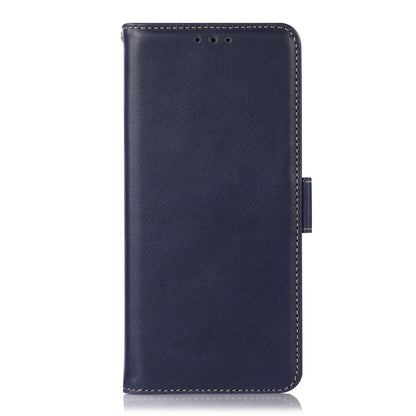 For Redmi K90 Pro Max/Poco F8 Ultra Magnetic Crazy Horse Texture Genuine Leather RFID Phone Case(Blue)