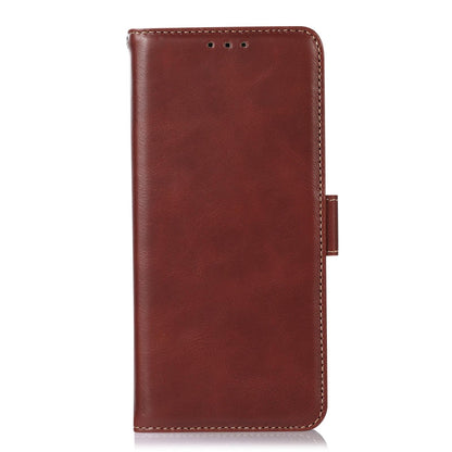 For Redmi K90 Pro Max/Poco F8 Ultra Magnetic Crazy Horse Texture Genuine Leather RFID Phone Case(Brown)