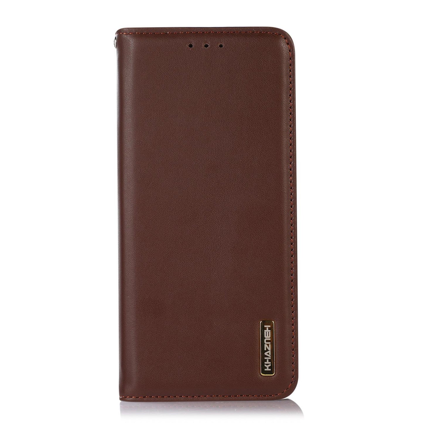 For Redmi K90 Pro Max/Poco F8 Ultra KHAZNEH Nappa Top Layer Cowhide Leather Phone Case(Brown)