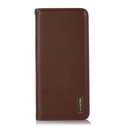 For Redmi K90 Pro Max/Poco F8 Ultra KHAZNEH Nappa Top Layer Cowhide Leather Phone Case(Brown)