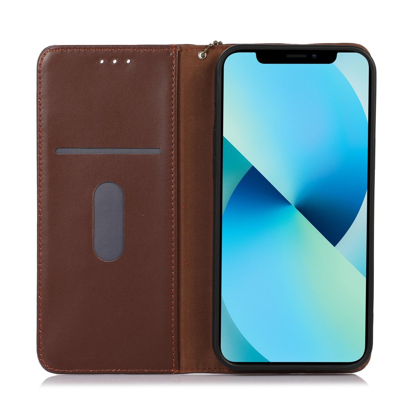 For Redmi K90 Pro Max/Poco F8 Ultra KHAZNEH Nappa Top Layer Cowhide Leather Phone Case(Brown)