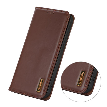For Redmi K90 Pro Max/Poco F8 Ultra KHAZNEH Nappa Top Layer Cowhide Leather Phone Case(Brown)