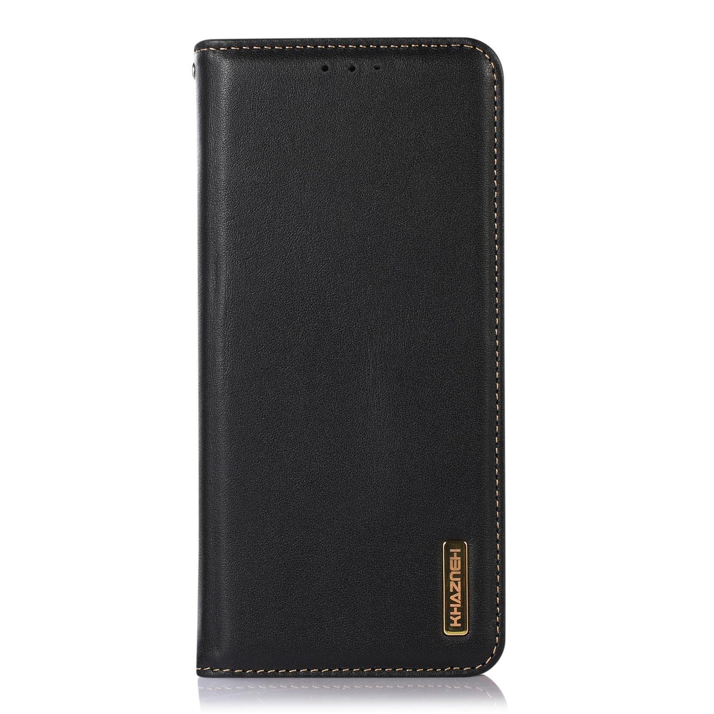 For Redmi K90 Pro Max/Poco F8 Ultra KHAZNEH Nappa Top Layer Cowhide Leather Phone Case(Black)