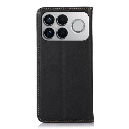 For Redmi K90 Pro Max/Poco F8 Ultra KHAZNEH Nappa Top Layer Cowhide Leather Phone Case(Black)