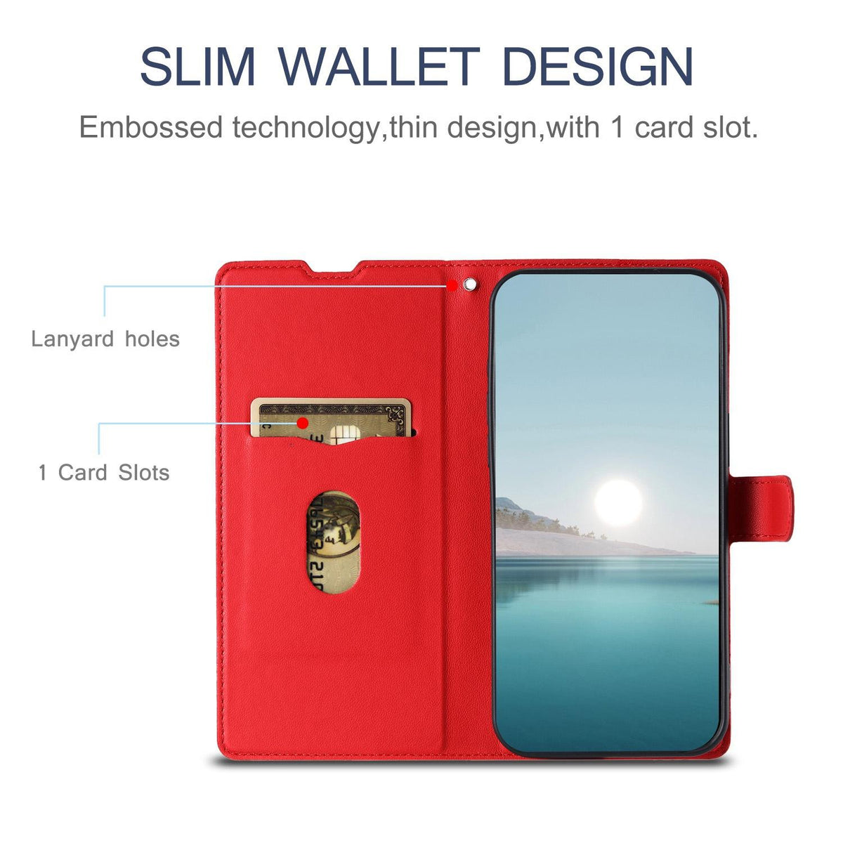 For iPhone 17 Pro Voltage Ultra-thin Dot Leather Phone Case - Red - EDA007107529C