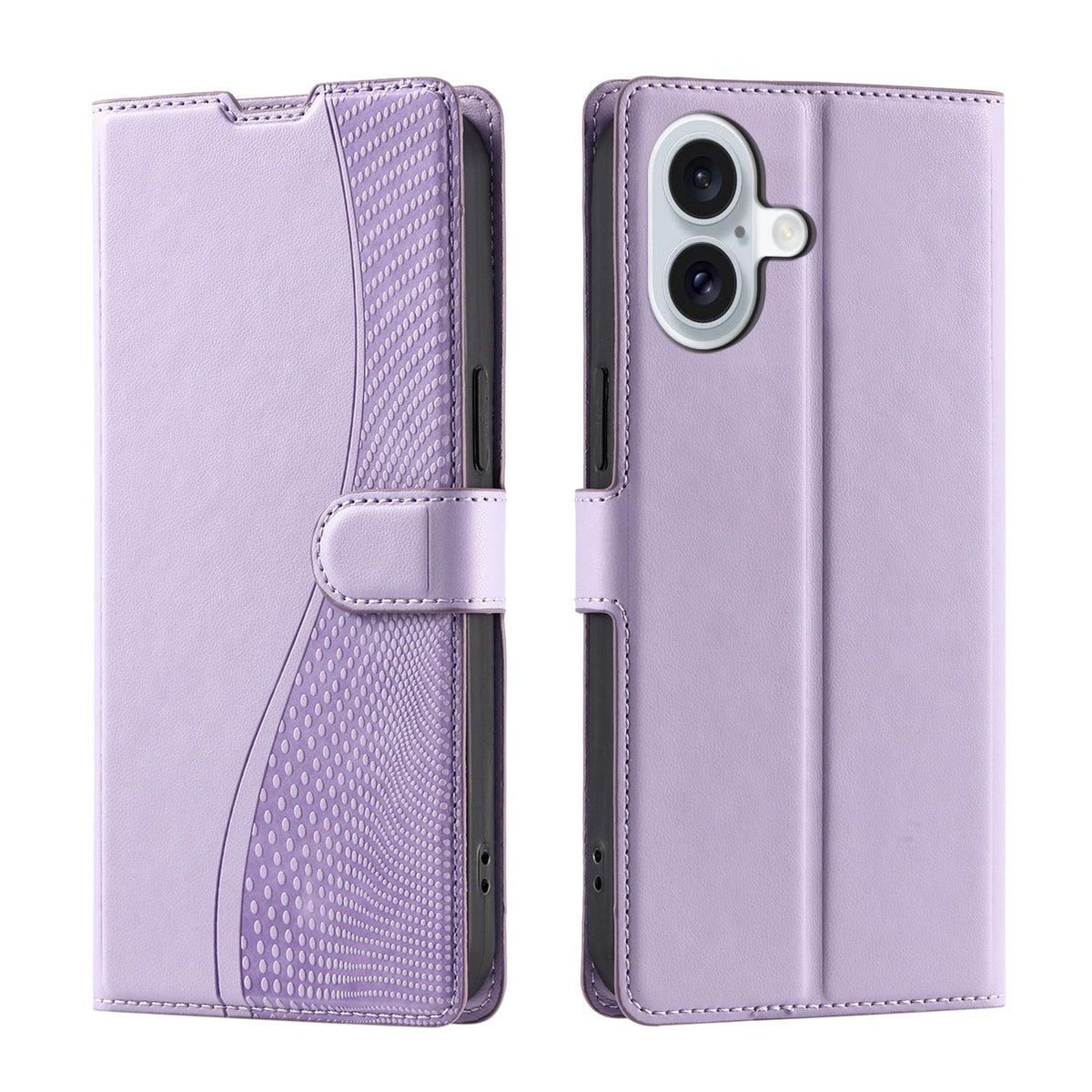For iPhone 17 Voltage Ultra-thin Dot Leather Phone Case - Purple - EDA007107530A
