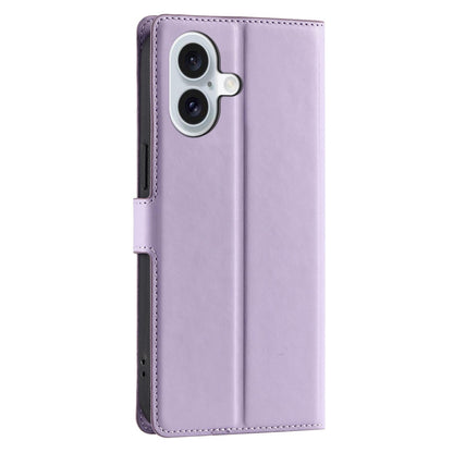 For iPhone 17 Voltage Ultra-thin Dot Leather Phone Case - Purple - EDA007107530A