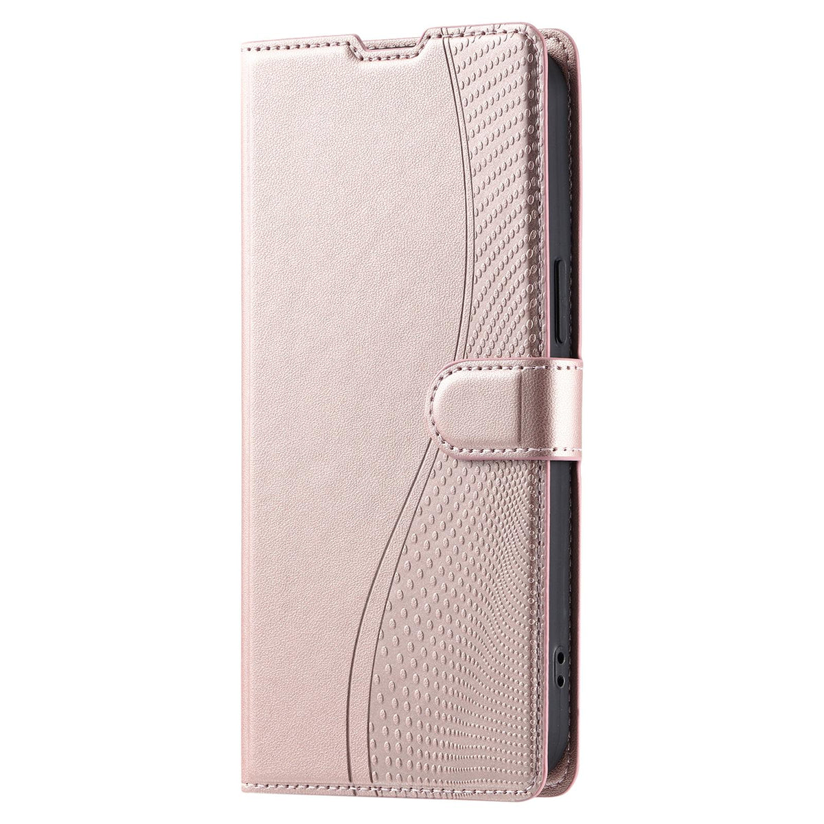 For iPhone 17 Voltage Ultra-thin Dot Leather Phone Case - Rose Gold - EDA007107530B