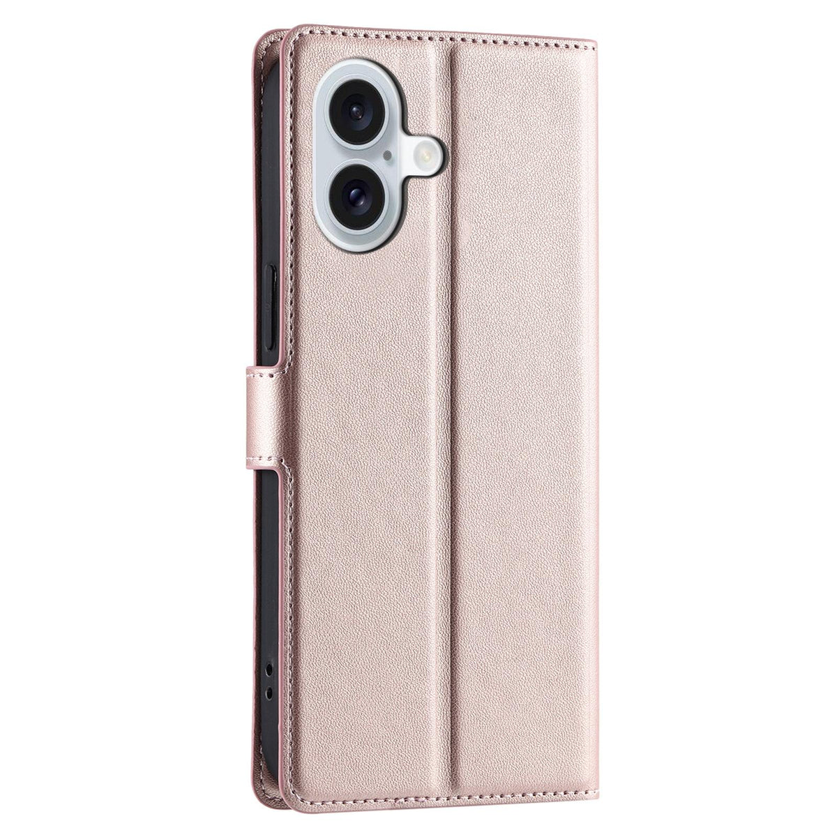 For iPhone 17 Voltage Ultra-thin Dot Leather Phone Case - Rose Gold - EDA007107530B