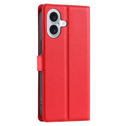 For iPhone 17 Voltage Ultra-thin Dot Leather Phone Case - Red - EDA007107530C